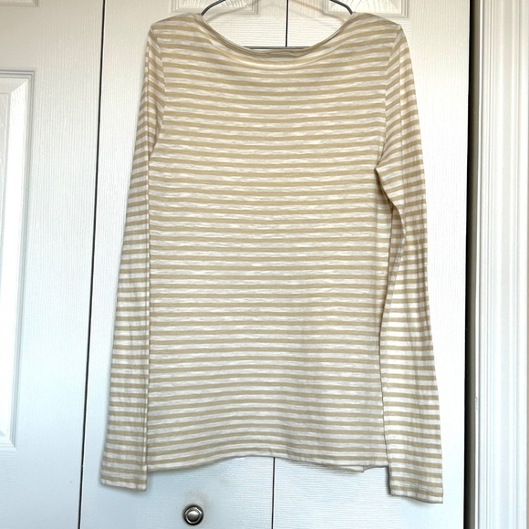 Marc O’Polo Essential Stripe Long Sleeve Organic Cotton Boat Neck T-Shirt Size M - Picture 5 of 14